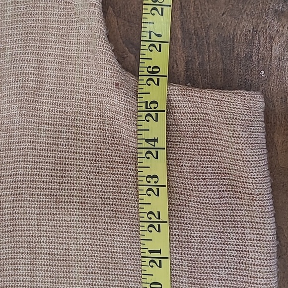 J. Jill Sweater Women's Med Neutral Tan/Brown Scoop Neck Oversized Knit Sweater - Picture 6 of 7